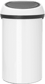 Brabantia Touch Bin 60 Litres Blanc Poubelle blanche