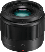 Panasonic Lumix G 25mm f/1.7 ASPH Zwart Primelenzen voor Olympus camera