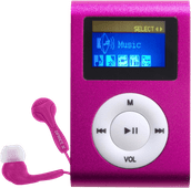 Difrnce MP855 4GB Roze MP3 speler met 4 GB tot 8 GB opslagcapaciteit