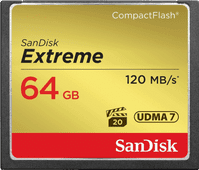 Sandisk CF Extreme 64GB 120Mb/s CF geheugenkaart