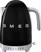 SMEG KLF04BLEU Zwart Waterkoker met instelbare temperatuur