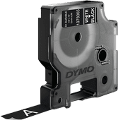 Dymo LW Durable D1 Label White-Black (12 mm x 3 m) Label
