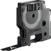 Dymo LW Duurzame D1 Label Wit-Zwart (12 mm x 3 m) Dymo label