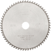 Metabo Lame pour scie 216 x 30 x 2,4 mm 64T Lame de scie Metabo