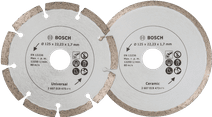 Bosch Disque diamant 125 mm 2 pièces Disque diamant 