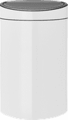 Brabantia Touch Bin 40 Litres White Poubelle blanche