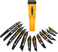 DeWalt Set de lames pour scie récipro BiM (12x) Lame pour scie récipro