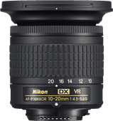 Nikon AF-P DX Nikkor 10-20mm f/4.5-5.6G VR Zoomlenzen voor Nikon camera