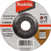 Makita Afbraamschijf RVS 125 millimeter Slijpschijf