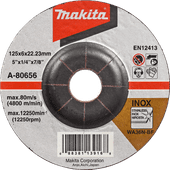 Makita Disque à ébarber A-80656 125 mm Disque à meuler 125 mm