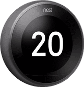 Google Nest Thermostat Black Wired thermostat