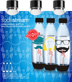 SodaStream Hipster Fuse Flessen 1 liter 3-pack Karaf