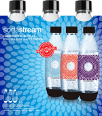 SodaStream Fireworks Fuse Flessen 1 liter 3-pack Karaf