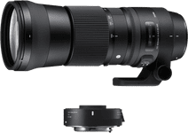 Sigma 150-600mm f/5-6.3 DG OS HSM C Nikon F + TC-1401 1.4x Zoomlenzen voor Nikon camera