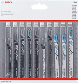 Bosch Professional 10-piece Jigsaw Blade Set (Universal) 