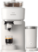 Philips Baristina Bean Swap BAR320/00 Wit + Melkopschuimer Pistonmachine met bonenmaler