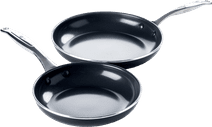 GreenPan Brussels Set de Poêles à Frire Céramique 24 + 28 cm Poêle en céramique