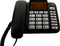Gigaset DL580 Black Landline phone with number recognition