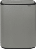 Brabantia Bo Touch Bin 2x30 Liters Mineral Concrete Gray Brabantia trash can