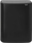 Brabantia Bo Pedal Bin 60 Litres Noir Mat Poubelle Brabantia Bo