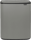 Brabantia Bo Touch Bin 60L Mineral Concrete Gray Brabantia trash can