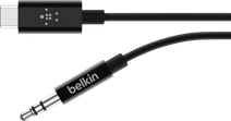 Belkin Rockstar Usb C naar 3,5mm Kabel Converter 0,9m Zwart Aux kabel