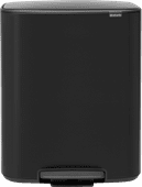 Brabantia Bo Pedal Bin 60L Matte Black Brabantia trash can