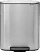 Brabantia Bo Pedal Bin 60L Stainless Steel Fingerprint-Proof Pedal trash can