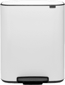 Brabantia Bo Pedal Bin 2 x 30 Liter White Witte vuilbak