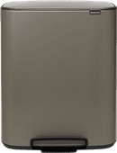 Brabantia Bo Pedal Bin 2x 30L Platinum Brabantia trash can