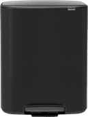 Brabantia Bo Pedal Bin 2x 30L Matte Black Brabantia trash can
