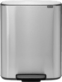 Brabantia Bo Pedal Bin 2x 30L Stainless Steel Fingerprint-Proof Brabantia trash can