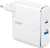 Anker PowerCore Fusion Power Delivery Oplader en 5.000 mAh Powerbank 30W Wit MacBook oplader