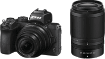 Nikon Z50 + 16-50mm f/3.5-6.3 VR + 50-250mm f/4.5-6.3 VR Camera met wifi