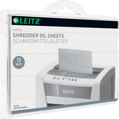 Leitz IQ Oil Sheets (12 sheets) Maintenance oil for paper shredders