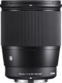 Sigma 16mm f/1.4 DC DN Contemporary Canon EF-M Sigma lens for Canon cameras