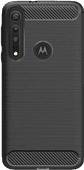 Just in Case Rugged TPU Motorola One Macro Back Cover Zwart Just In Case hoesje