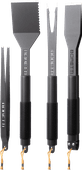 Boretti Set d'Ustensiles pour BBQ 4 Pièces 