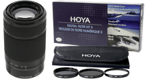 Sony E 55-210mm f/4.5-6.3 OSS Black + Hoya Digital Filter Kit 49mm 