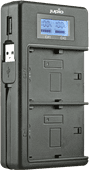 Jupio USB Duo Charger LCD voor Sony NP-FW50 