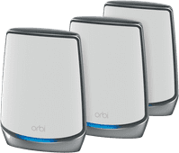 Netgear Orbi RBK853 Lot de 3 Systèmes wifi maillés pour un grand appartement