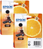 Epson 33XL Cartouche Noir Lot de 2 Cartouche d'encre pour imprimantes Epson Expression Premium