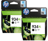 HP 934XL Cartridges Zwart Duo Pack  HP inkt patroon