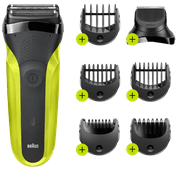 Braun Series 3 300BT Black/Green Braun electric shaver
