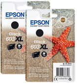 Epson 603XL Cartridges Zwart Duo Pack Inktpatroon voor Epson Expression Home printers