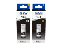 Epson 104 Inktflesjes Zwart Duo Pack Cartridge voor Epson printer