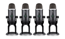 Blue Yeti X 4 pack Podcast microfoon