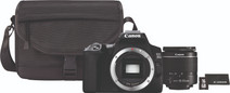 Canon EOS 250D Zwart + 18-55mm f/3.5-5.6 DC III + Tas + 16GB geheugenkaart + doekje Spiegelreflexcamera