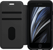 Otterbox Strada Apple iPhone SE 2020 / 8 / 7 / 6 / 6s Book Case Zwart Leren hoesje