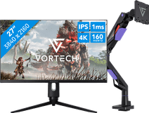 Vortech Prestige 27 inch 4K + Vortech Monitorarm met Gasveer Monitor bundel